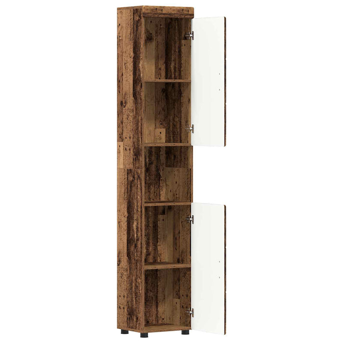 Set dulap baie TULUM Lemn vechi 37 x 31,5 x 203 cm - WALTI WALTI
