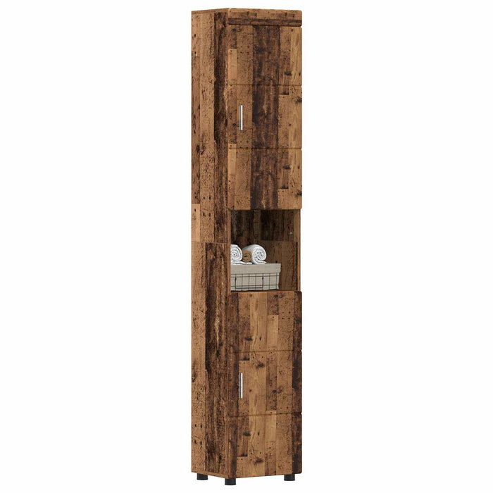 Set dulap baie TULUM Lemn vechi 37 x 31,5 x 203 cm - WALTI WALTI
