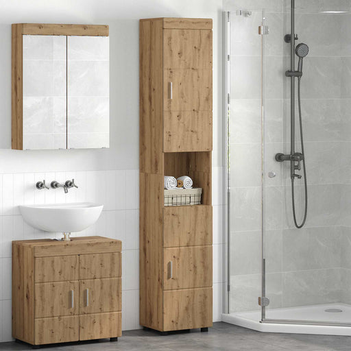 Set dulap baie TULUM Stejar Artizanal 37 x 31,5 x 203 cm - WALTI WALTI