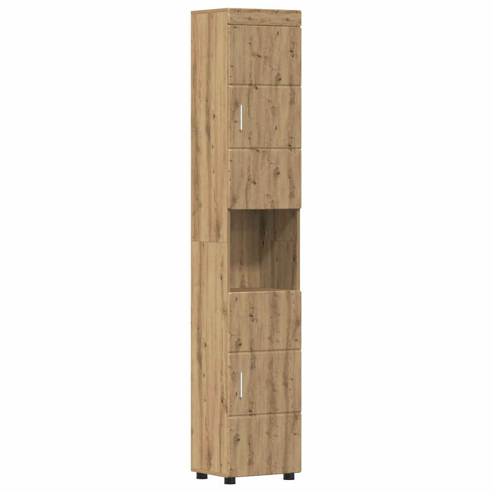 Set dulap baie TULUM Stejar Artizanal 37 x 31,5 x 203 cm WALTI