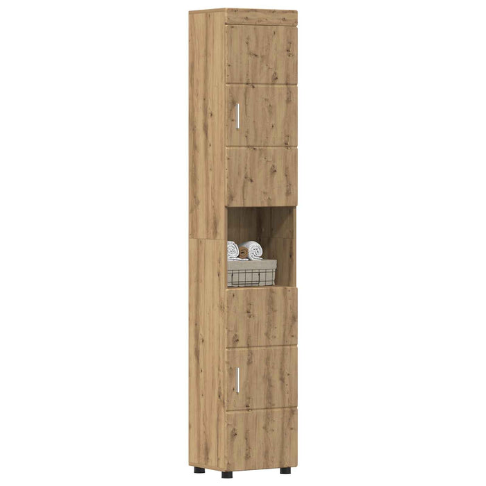 Set dulap baie TULUM Stejar Artizanal 37 x 31,5 x 203 cm WALTI