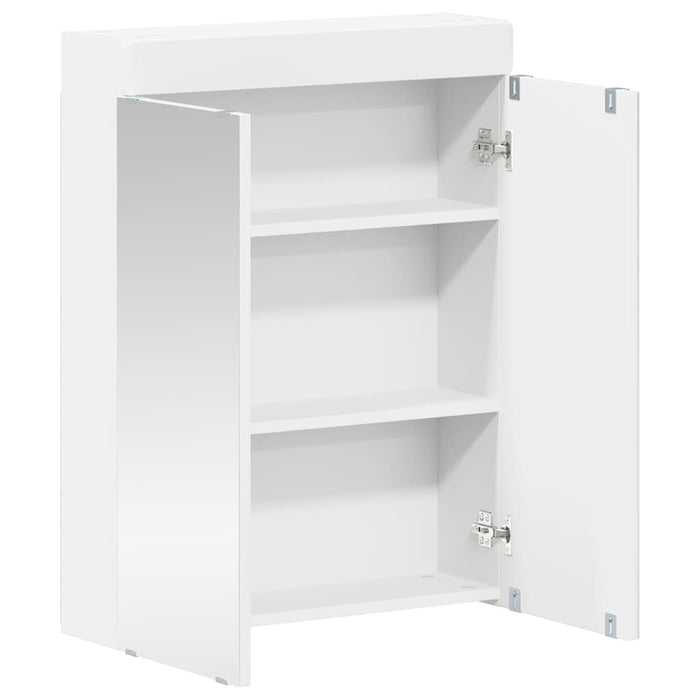 Dulap cu oglindă pentru baie cu ușă TULUM Alb 60 x 16,5 x 78 cm - WALTI WALTI