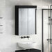Dulap cu oglindă pentru baie TULUM Negru 60 x 16,5 x 78 cm - WALTI WALTI