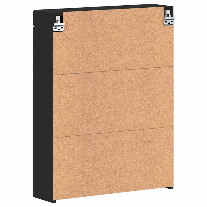 Dulap cu oglindă pentru baie TULUM Negru 60 x 16,5 x 78 cm - WALTI WALTI
