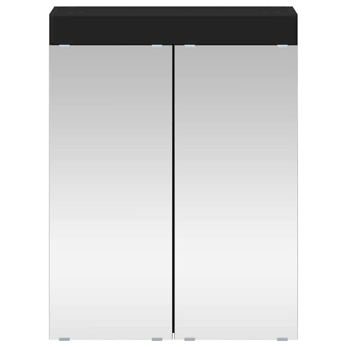 Dulap cu oglindă pentru baie TULUM Negru 60 x 16,5 x 78 cm - WALTI WALTI