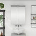 Dulap cu oglindă pentru baie TULUM Gri Sonoma 60 x 16,5 x 78 cm - WALTI WALTI