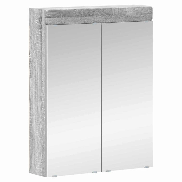 Dulap cu oglindă pentru baie TULUM Gri Sonoma 60 x 16,5 x 78 cm - WALTI WALTI