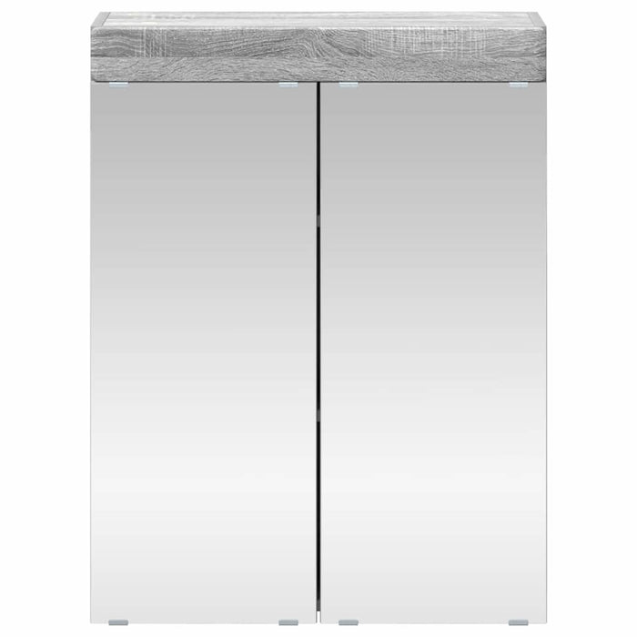 Dulap cu oglindă pentru baie TULUM Gri Sonoma 60 x 16,5 x 78 cm - WALTI WALTI