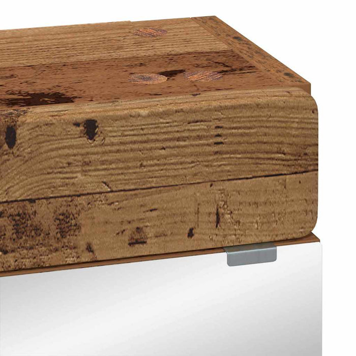 Dulap cu oglindă pentru baie TULUM Lemn vechi 60 x 16,5 x 78 cm WALTI