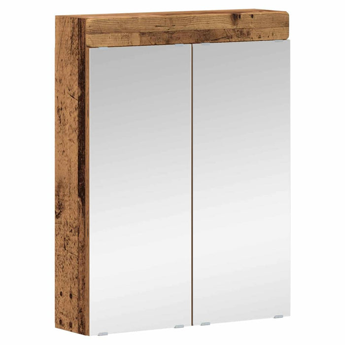 Dulap cu oglindă pentru baie TULUM Lemn vechi 60 x 16,5 x 78 cm WALTI