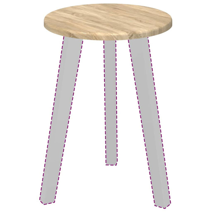 Placă de masă Stejar sonoma 30 x 30 x 1,5 cm Lemn compozit - WALTI WALTI