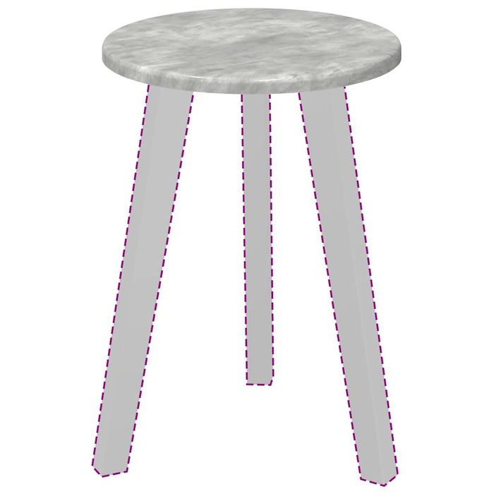 Placă de masă Gri beton 30 x 30 x 1,5 cm Lemn compozit - WALTI WALTI