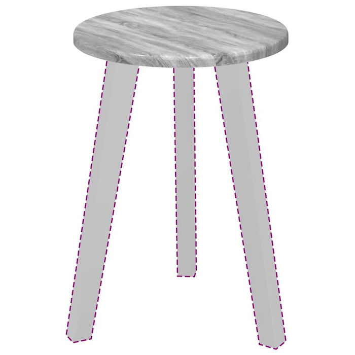 Placă de masă Gri Sonoma 30 x 30 x 1,5 cm Lemn compozit - WALTI WALTI