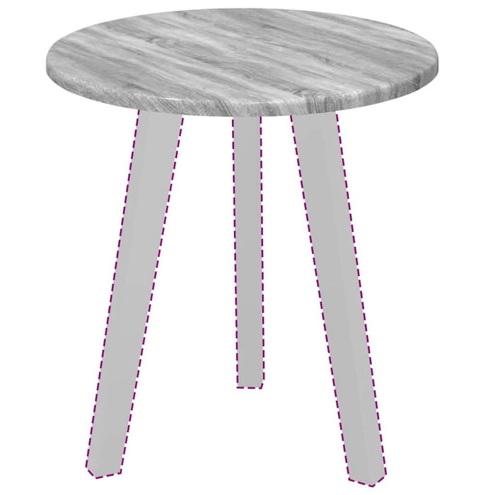 Placă de masă sonoma gri 40 x 40 x 1,5 cm Lemn compozit - WALTI WALTI