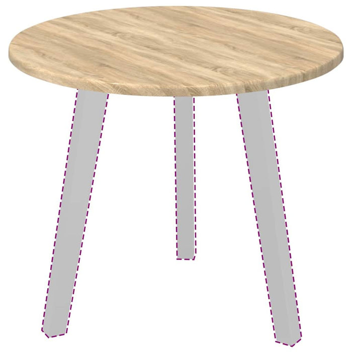 Placă de masă Stejar sonoma 50 x 50 x 1,5 cm Lemn compozit - WALTI WALTI