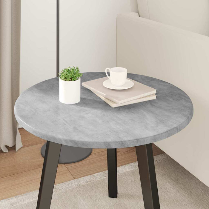 Placă de masă Gri beton Ø 50 x 1,5 cm Lemn compozit - WALTI WALTI