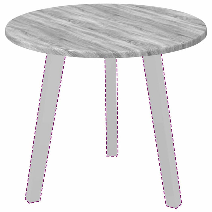Placă de masă sonoma gri 50 x 50 x 1,5 cm Lemn compozit - WALTI WALTI
