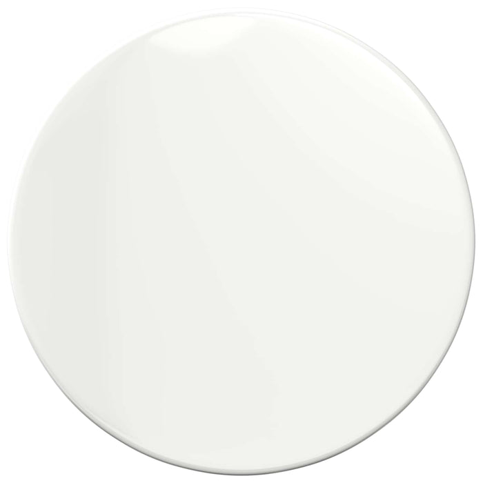 Placă de masă Alb foarte lucios Ø 60 x 1,5 cm Lemn compozit - WALTI WALTI