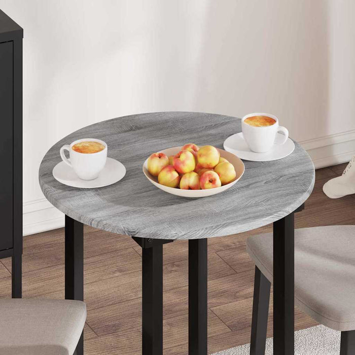 Placă de masă sonoma gri Ø 60 x 1,5 cm Lemn compozit WALTI