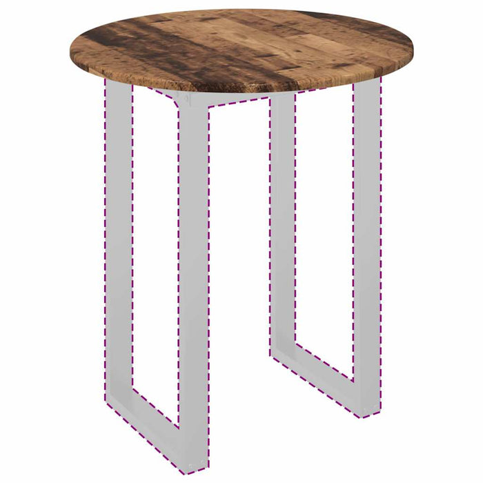 Placă de masă Lemn vechi Ø 60 x 1,5 cm Lemn compozit - WALTI WALTI