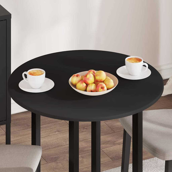 Placă de masă Negru 70 x 70 x 1,5 cm Lemn compozit - WALTI WALTI