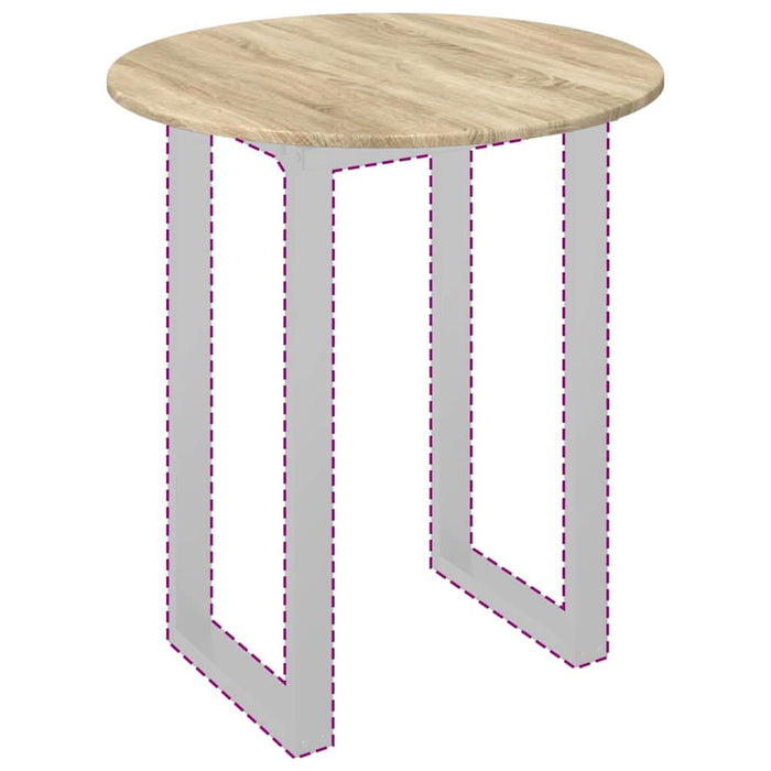 Placă de masă Stejar sonoma 70 x 70 x 1,5 cm Lemn compozit - WALTI WALTI