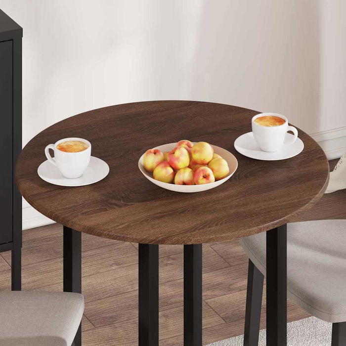 Placă de masă Stejar brun 70 x 70 x 1,5 cm Lemn compozit - WALTI WALTI
