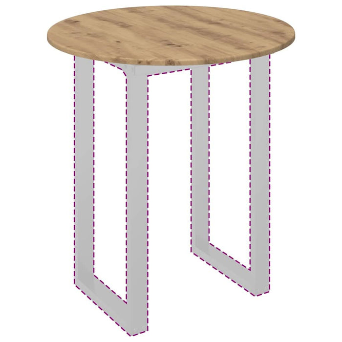Placă de masă stejar artizanal 70 x 70 x 1,5 cm Lemn compozit - WALTI WALTI
