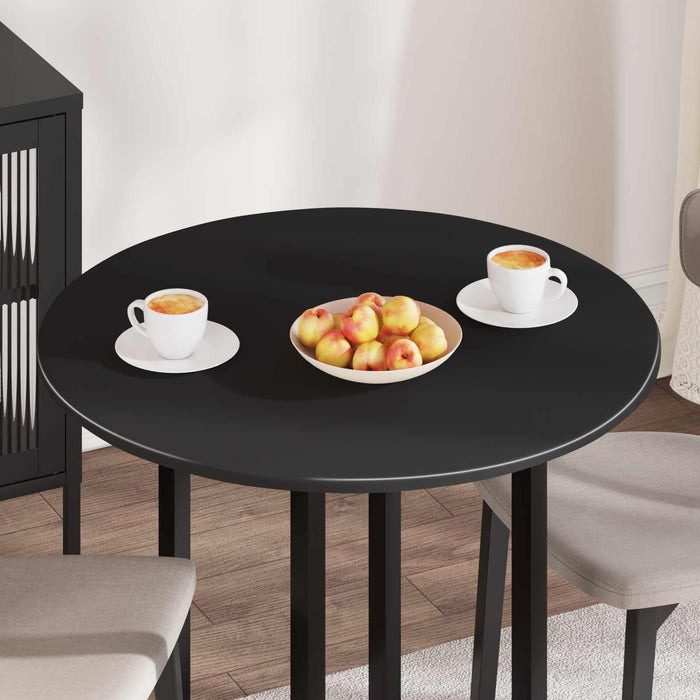 Placă de masă Negru Ø 80 x 1,5 cm Lemn compozit WALTI