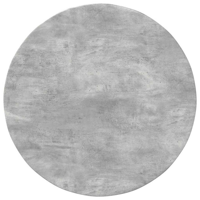 Placă de masă Ø 80 x 1,5 cm Rotund Lemn prelucrat Gri Beton WALTI
