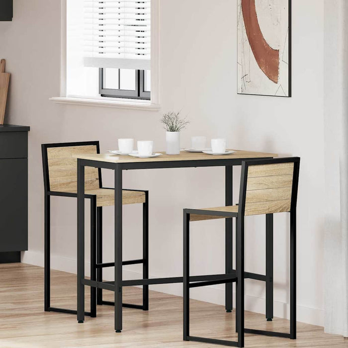 masă Stejar Sonoma 100 x 50 x 90,5 cm Lemn ingineresc și oțel - WALTI WALTI