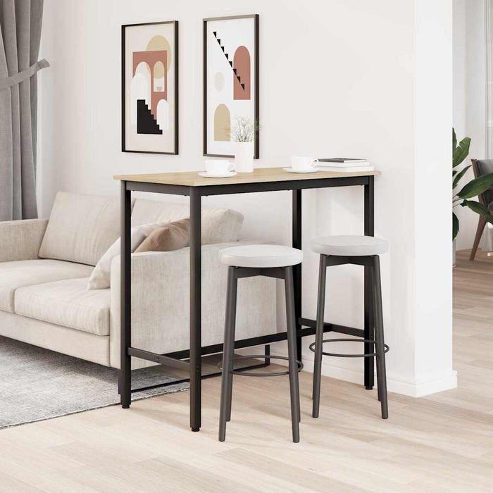 masă Stejar Sonoma 100 x 50 x 90,5 cm Lemn ingineresc și oțel - WALTI WALTI
