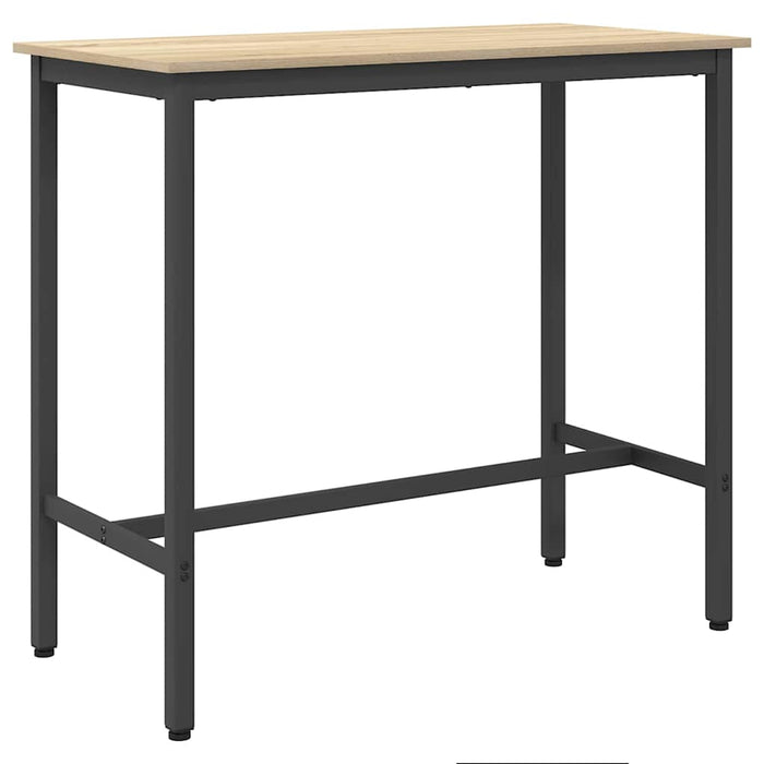masă Stejar Sonoma 100 x 50 x 90,5 cm Lemn ingineresc și oțel - WALTI WALTI