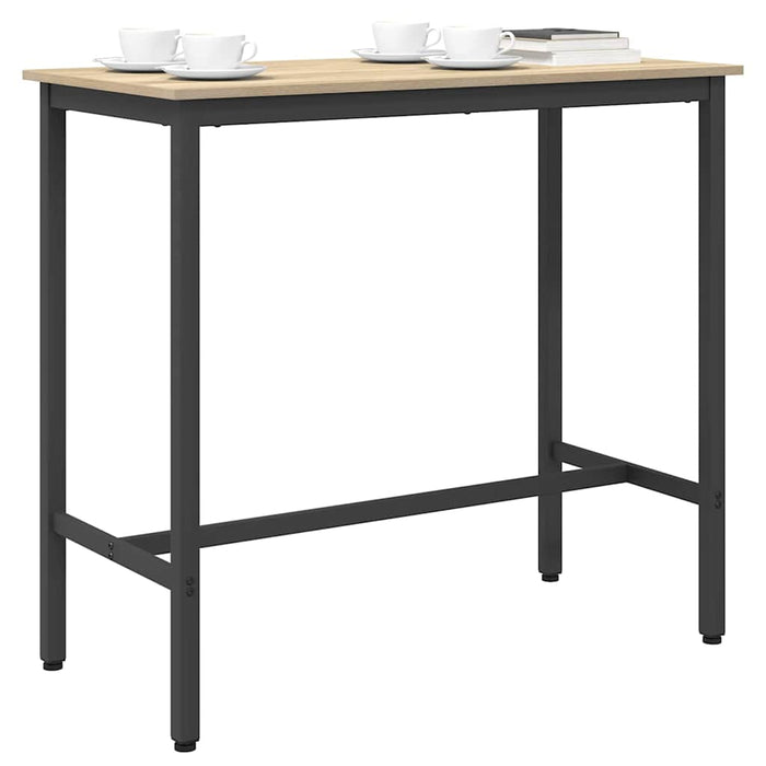 masă Stejar Sonoma 100 x 50 x 90,5 cm Lemn ingineresc și oțel - WALTI WALTI