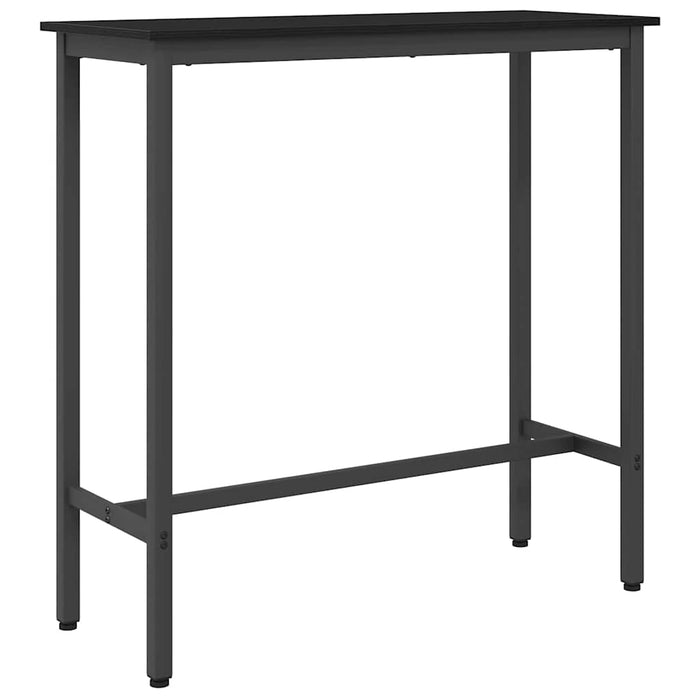 masă Stejar Negru 100 x 40 x 100,5 cm Lemn ingineresc și oțel - WALTI WALTI