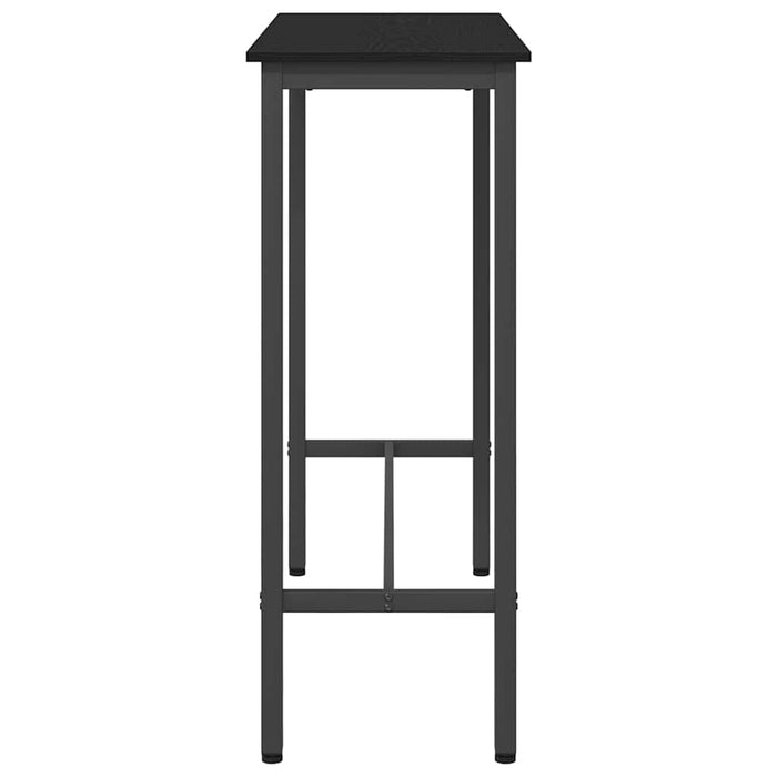 masă Stejar Negru 100 x 40 x 100,5 cm Lemn ingineresc și oțel - WALTI WALTI