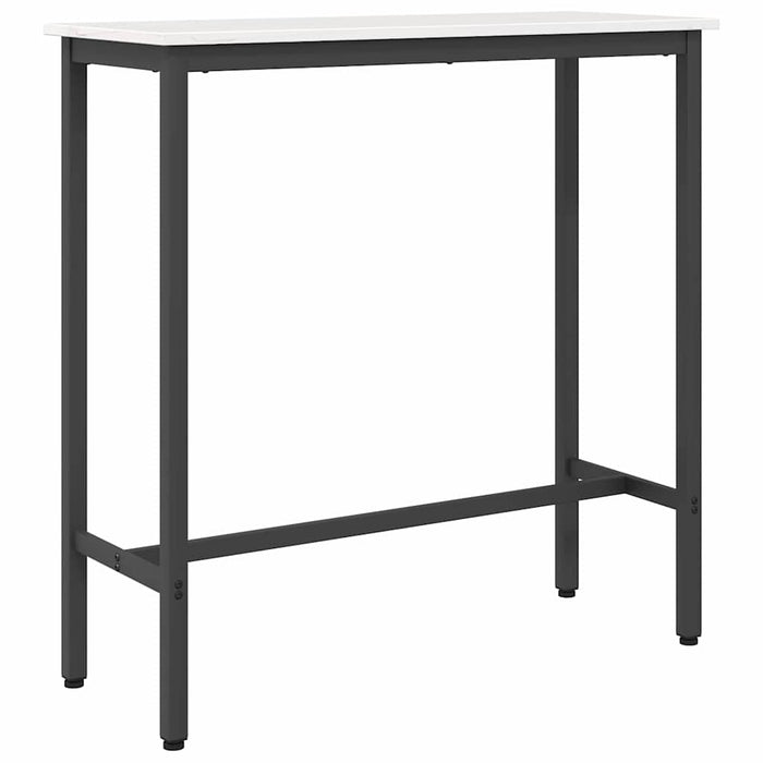 masă Alb 100 x 40 x 101 cm Lemn ingineresc și oțel - WALTI WALTI