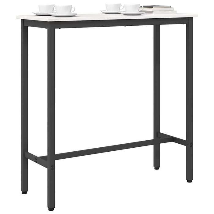 masă Alb 100 x 40 x 101 cm Lemn ingineresc și oțel - WALTI WALTI