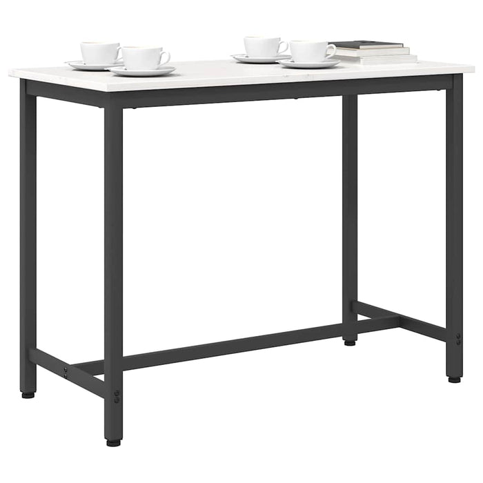 masă Alb 100 x 50 x 77 cm Lemn ingineresc și oțel WALTI