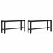 Bancă de Dining 2 pcs Alb 100 x 32,5 x 49 cm Lemn masiv de pin - WALTI WALTI