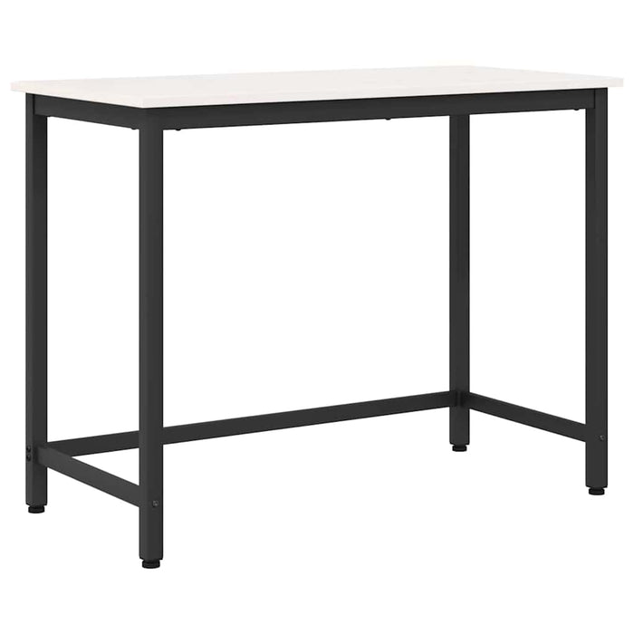 masă Alb 100 x 50 x 77 cm Lemn ingineresc și oțel - WALTI WALTI
