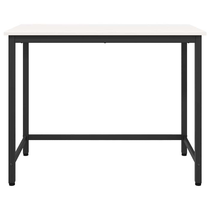 masă Alb 100 x 50 x 77 cm Lemn ingineresc și oțel - WALTI WALTI