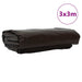 Pânză 650g / m² Maro 3 x 3 m Pânză cu acoperire PVC - WALTI WALTI