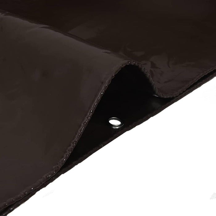 Pânză 650g / m² Maro 4 x 6 m Pânză cu acoperire PVC - WALTI WALTI