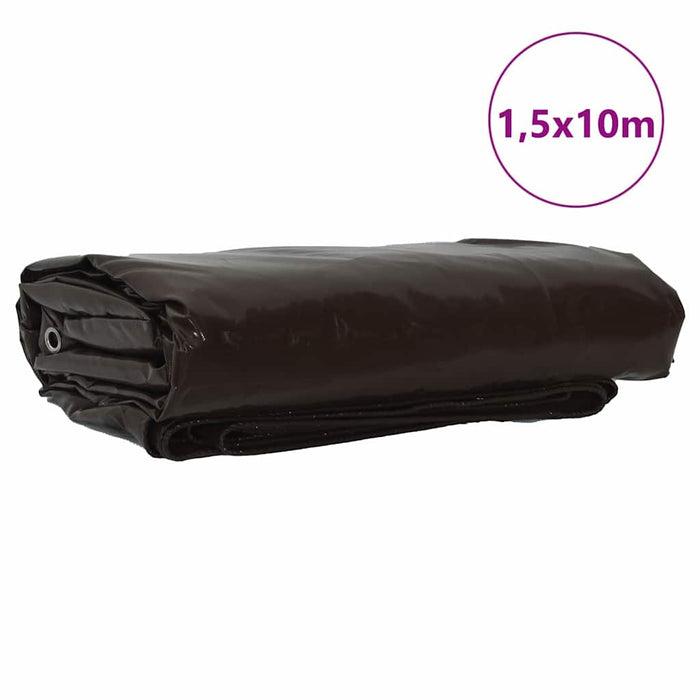 Pânză 650g / m² Maro 1,5 x 10 m Pânză cu acoperire PVC WALTI
