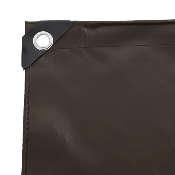 Pânză 650g / m² Maro 5 x 5 m Pânză cu acoperire PVC - WALTI WALTI