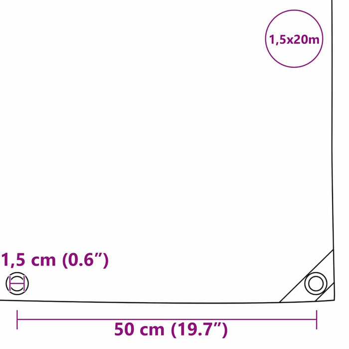 Pânză 650g / m² Bej 1,5 x 20 m Pânză cu acoperire PVC - WALTI WALTI