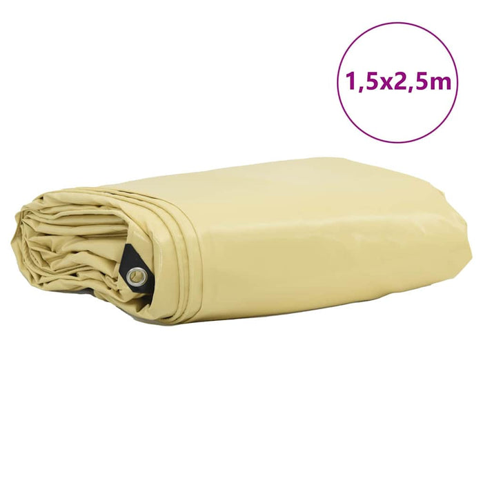 Pânză 650g / m² Bej 1,5 x 2,5 m Pânză cu acoperire PVC - WALTI WALTI