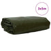 Pânză 650g / m² Verde măsliniu 3 x 5 m Pânză cu acoperire PVC - WALTI WALTI