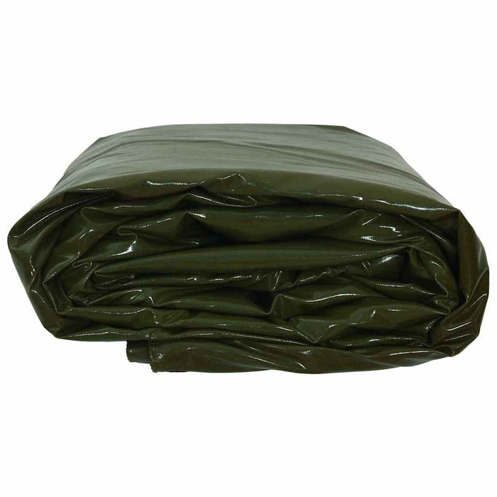 Pânză 650g / m² Verde măsliniu 5 x 7 m Pânză cu acoperire PVC - WALTI WALTI